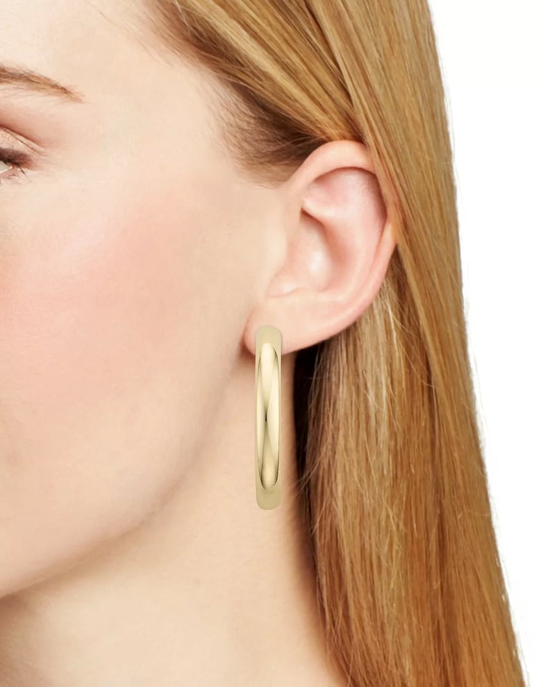 Aqua Hoop Earrings