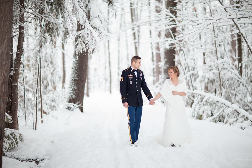 Snowy Michigan Wedding POPSUGAR Love & Sex