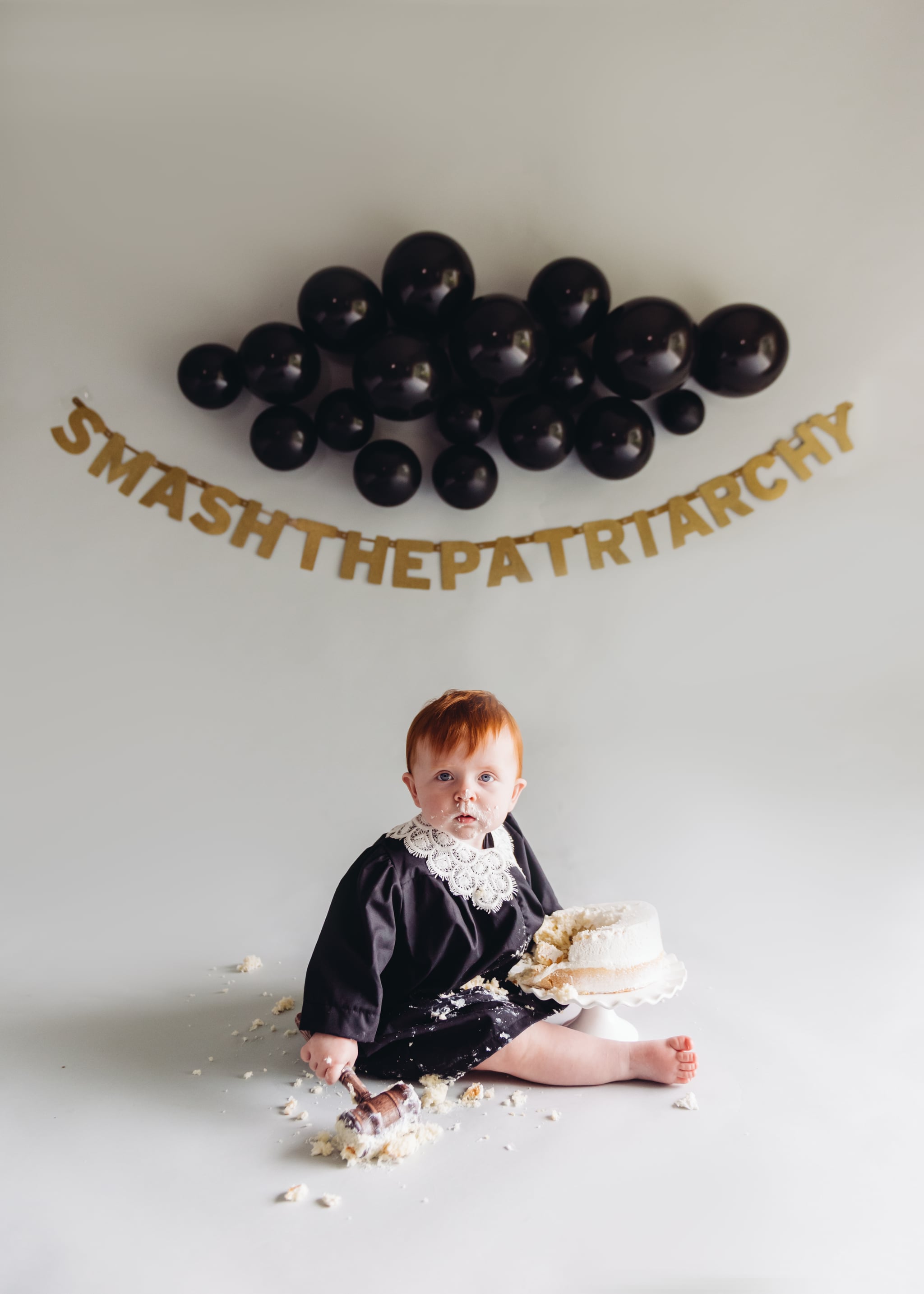 Smash The Patriarchy First Birthday Cake Smash Popsugar Family