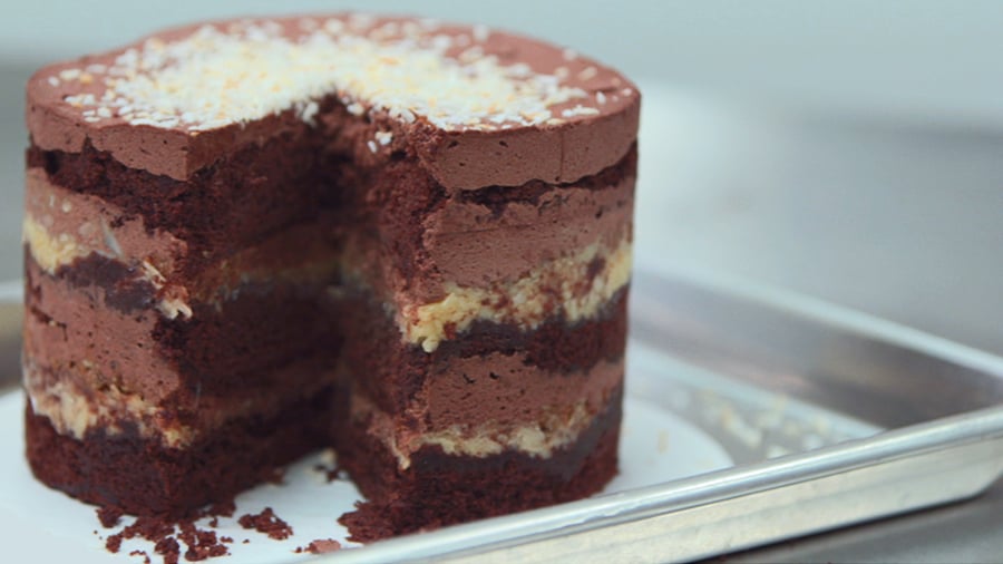 Momofuku Milk Bar's German Chocolate Jimbo Cake