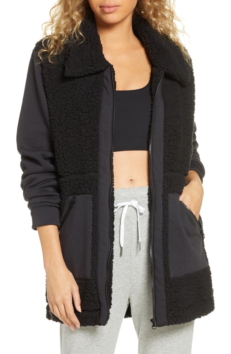 Zella Mix it Up Faux Shearling Jacket