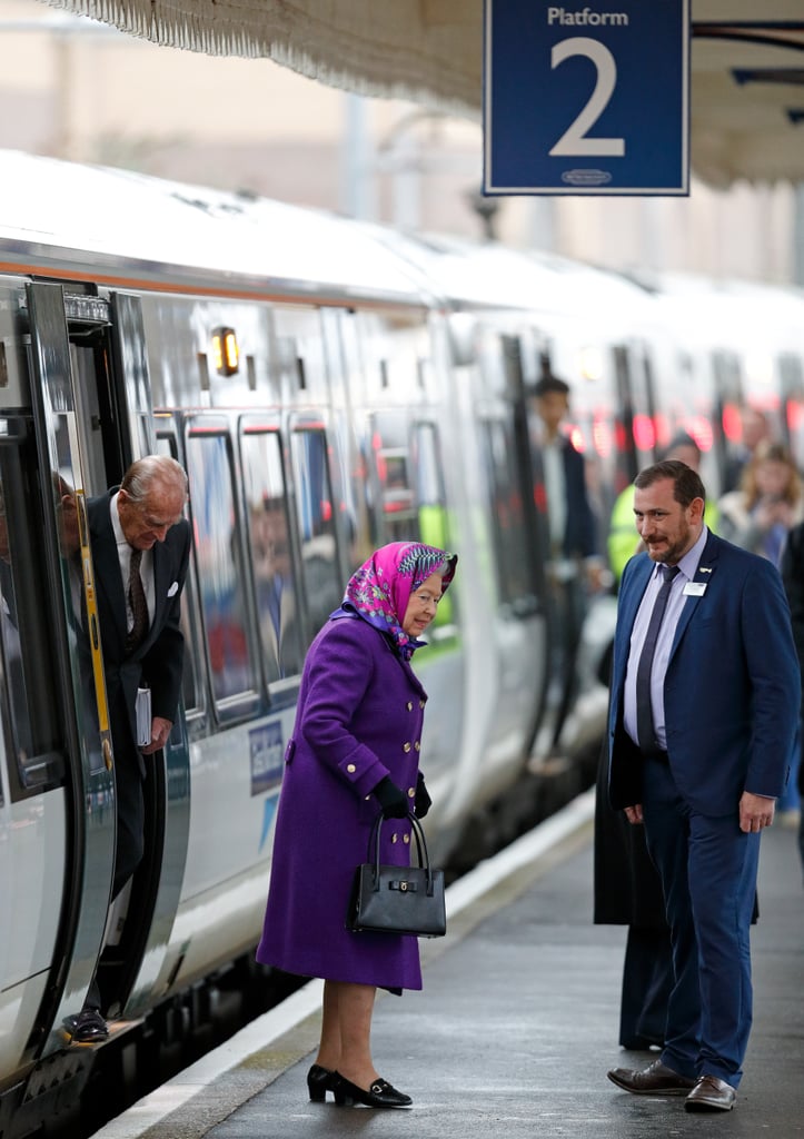 Queen Elizabeth and Prince Philip Christmas Train Ride 2017