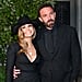 J Lo Wears a Plunging Pinstripe Dress For Bennifer's First Event as a Married Couple