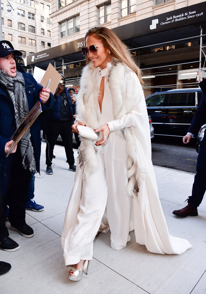 Jennifer Lopez's White Chanel Jumpsuit Dec. 2018