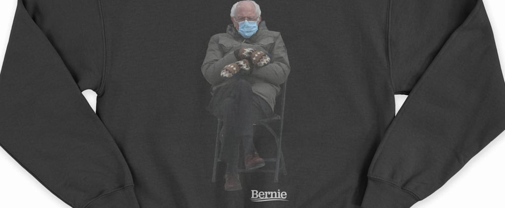 Shop Bernie Sanders Inauguration Meme Sweatshirt For Charity
