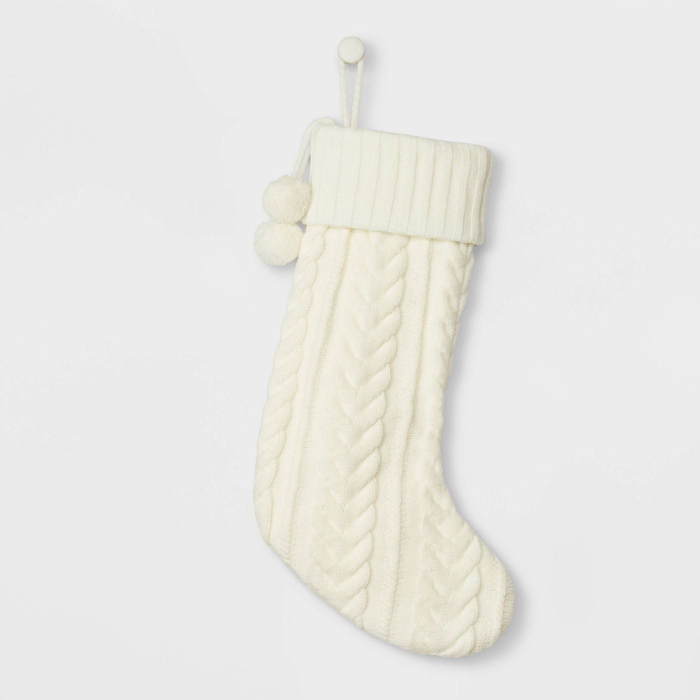 Cable Knit Christmas Stocking | Target's Christmas Decorations Are Here For  the Season, and We're Already Filling Up Our Carts | POPSUGAR Home UK Photo  3
