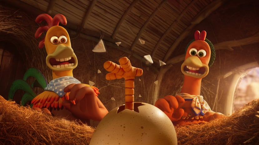 CHICKEN RUN: DAWN OF THE NUGGET - (L to R): Rocky (Zachary Levi) and Ginger (Thandiwe Newton) are back, in CHICKEN RUN: DAWN OF THE NUGGET - the eagerly anticipated sequel to Aardman's hit film, CHICKEN RUN. CHICKEN RUN: DAWN OF THE NUGGET will make its d