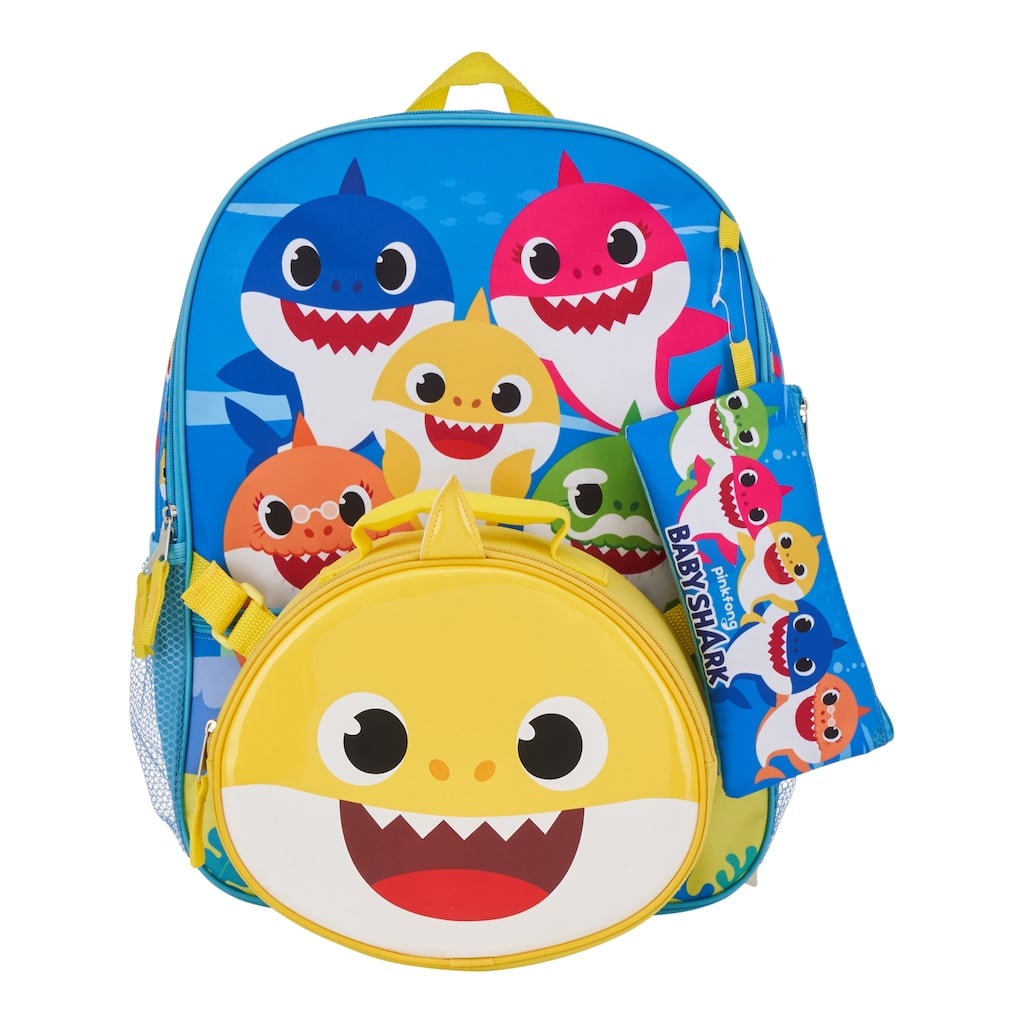 Baby Shark 5-piece Backpack & Lunch Bag Set