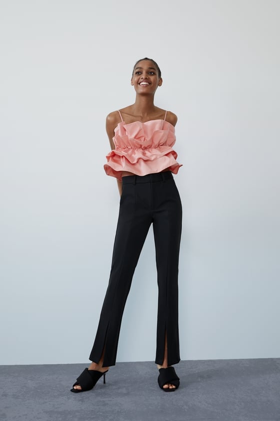 Zara Pants With Front Slits