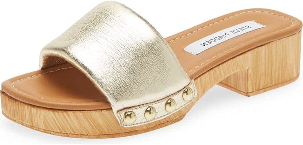 Wooden-Heel Sandal