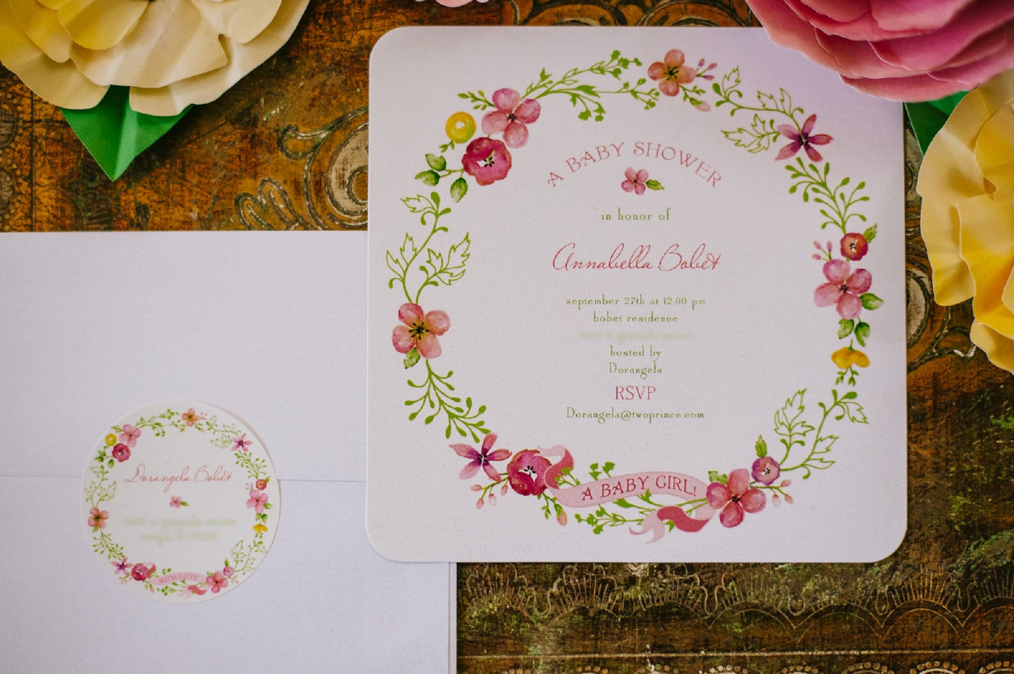 The Tiny Prints Invitation That Inspired The Shower We Re Swooning Over This Serene Swan Themed Baby Shower Popsugar Family Photo 2