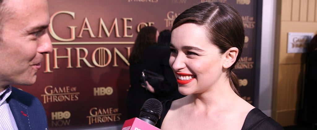 Emilia Clarke Game of Thrones Season 5 Premiere Interview