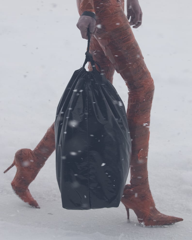 Buy a Balenciaga sack modeled after a plastic garbage bag for