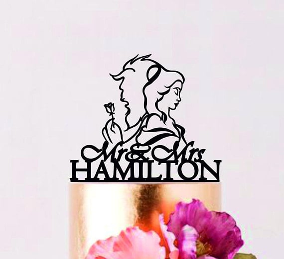 Beauty and the Beast Cake Topper ($15)