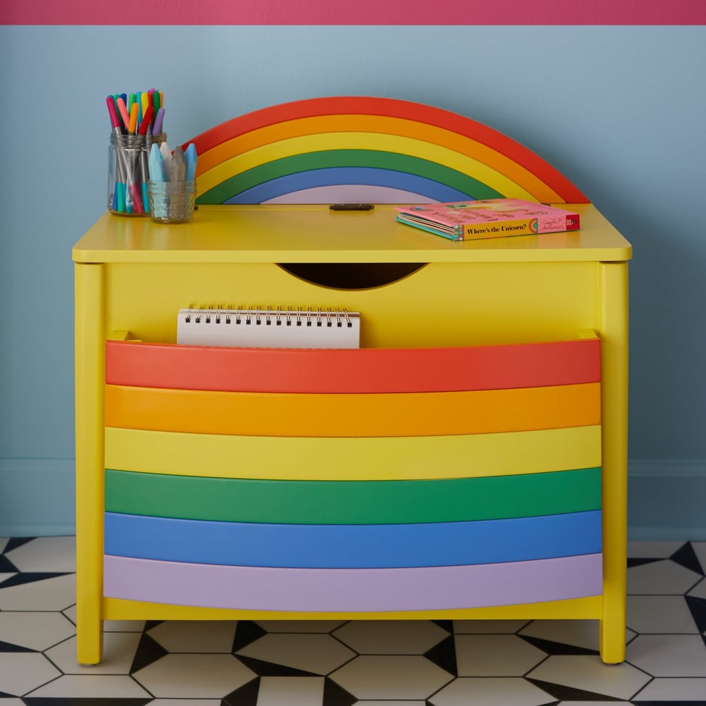 Drew Barrymore Flower Kids Rainbow Book Pocket and Toy Storage Bin