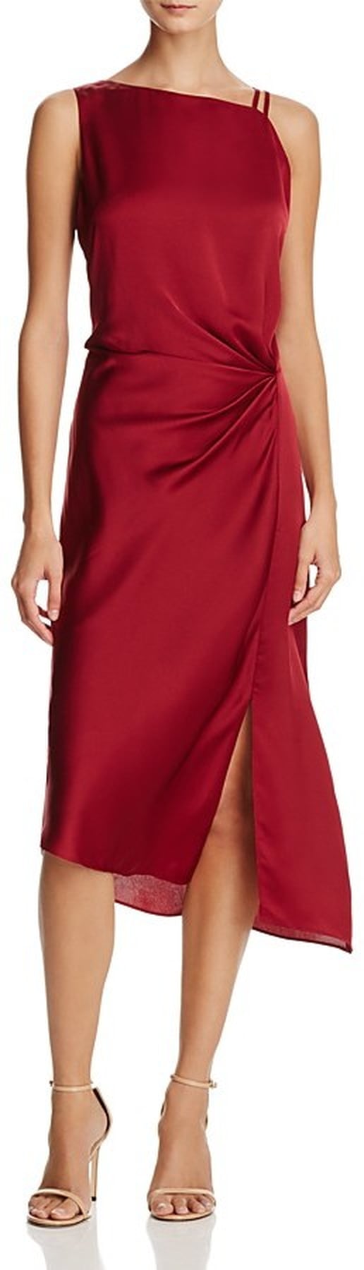 Bella Hadid Red One Shoulder Dress | POPSUGAR Fashion