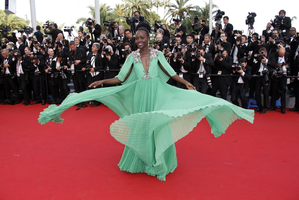 Lupita Nyong'o Green Dress at Cannes Film Festival 2015