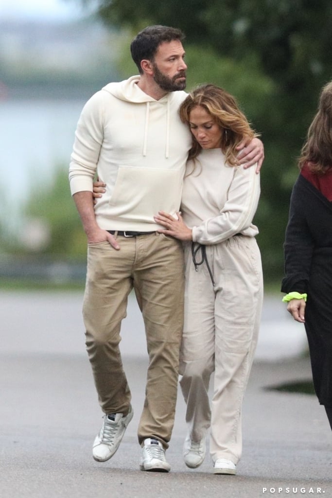 Jennifer Lopez and Ben Affleck in the Hamptons in July 2021