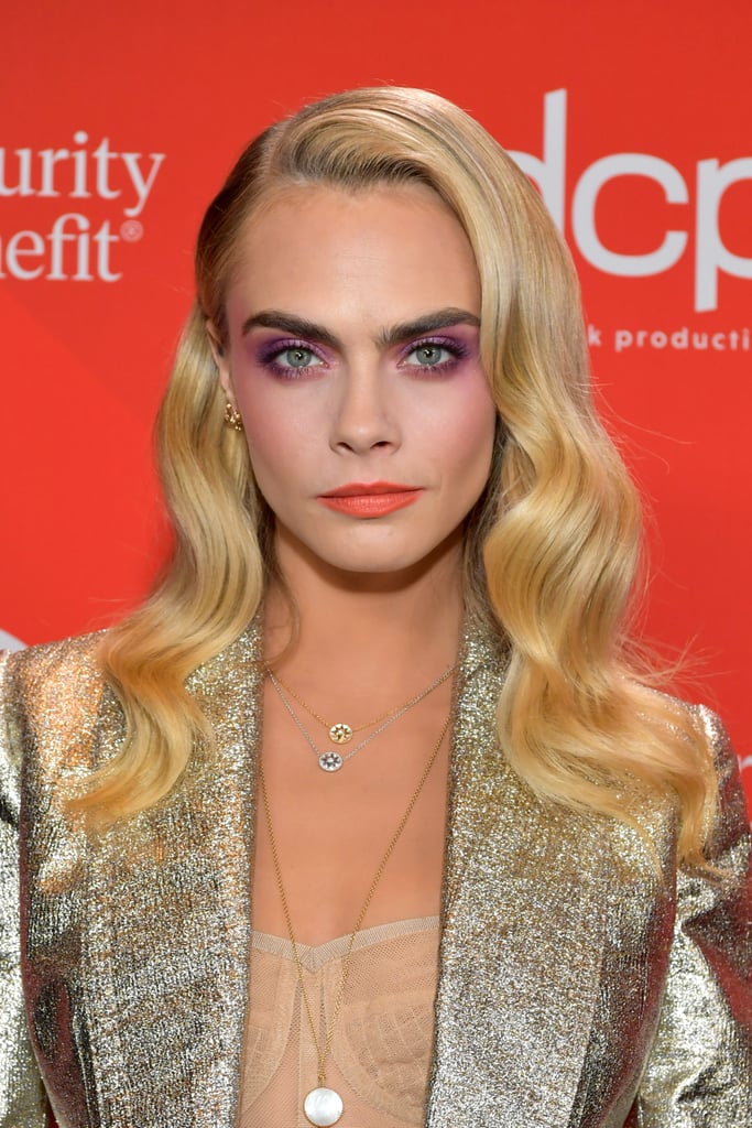 Cara Delevingne's Pink and Orange Makeup at the 2020 American Music Awards