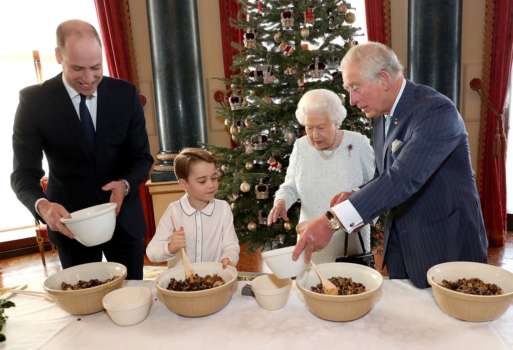 Prince George Makes Christmas Puddings With the Queen