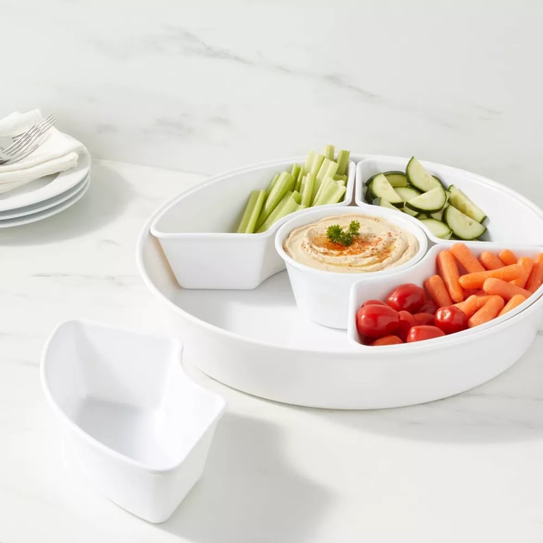 Threshold 6pc Melamine 5-Section Serving Platter