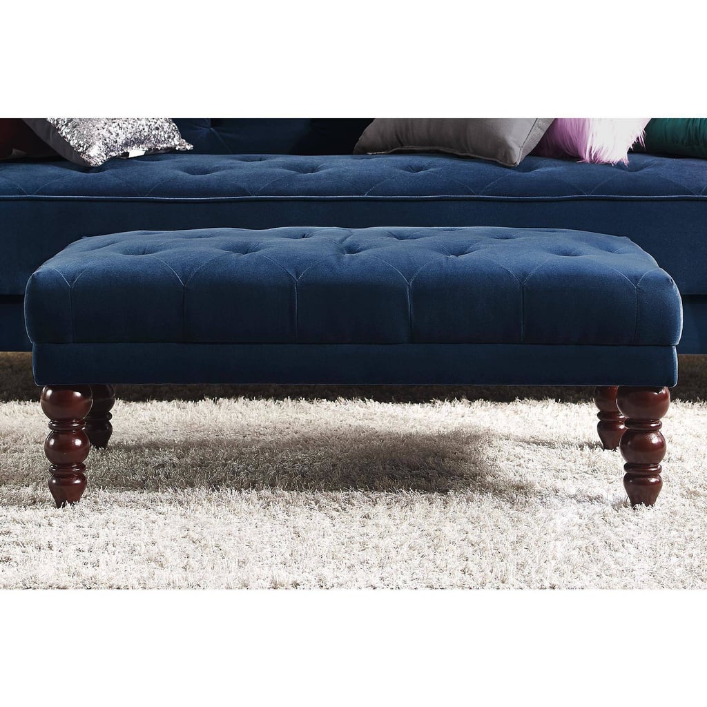 Novogratz Vintage Tufted Rectangle Ottoman