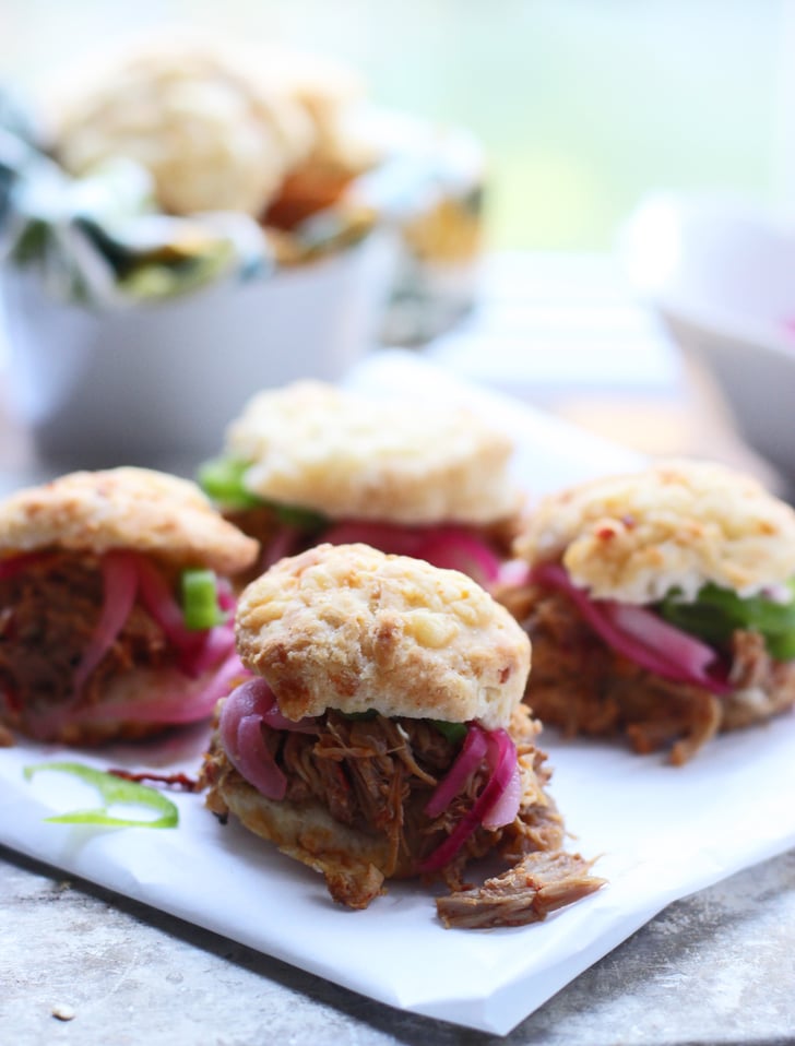 TexMex Pulled Pork With Cheddar Biscuits SlowCooker Pork Recipes