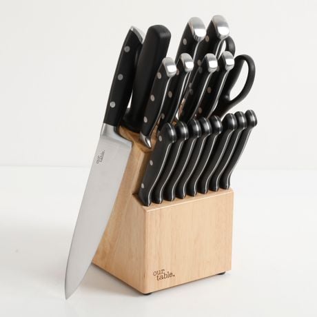 Our Table™  18-Piece Triple Rivet Knife Block Set
