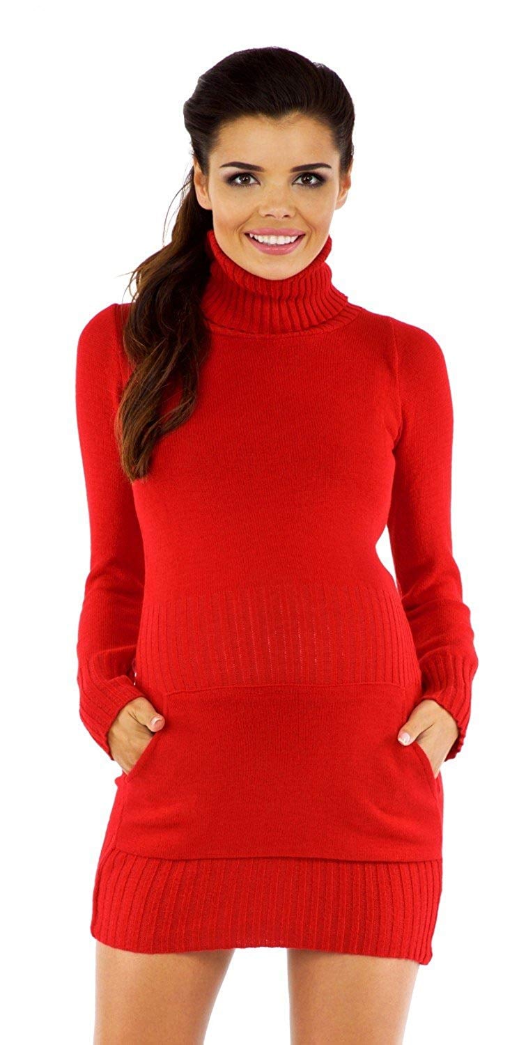 Zeta Ville Maternity Knit Mini Dress