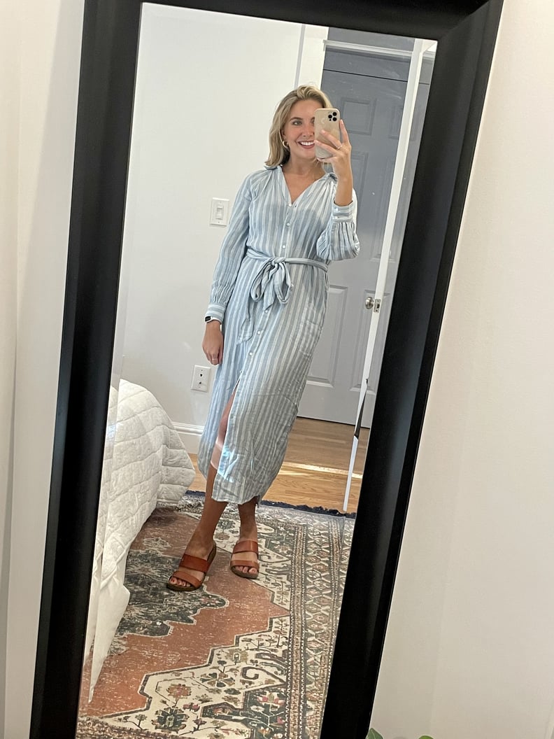 old navy blue white striped dress OdaIC Dress main image 1