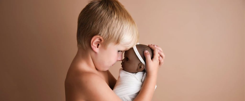 Photo Shoot of a Boy With His Doll