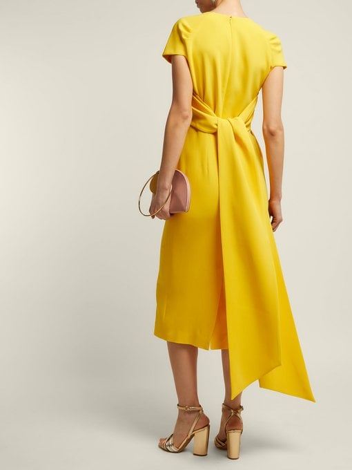 Stella McCartney Amal Tie-Back Crepe Dress