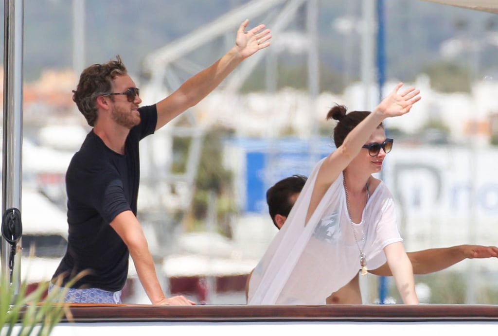 Anne Hathaway and Adam Shulman Spain Vacation August 2015
