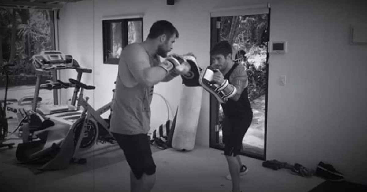 Chris Hemsworth Boxing Instagram Video September 2016 - POPSUGAR