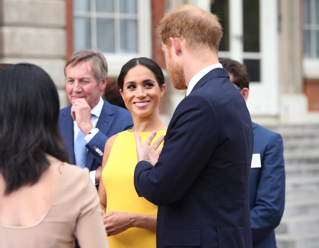 Meghan Markle Yellow Brandon Maxwell Dress