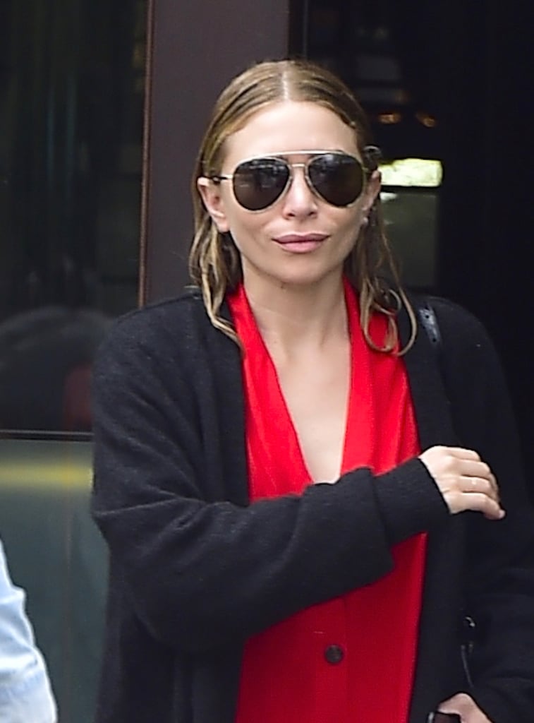 Ashley Olsen White Combat Boots