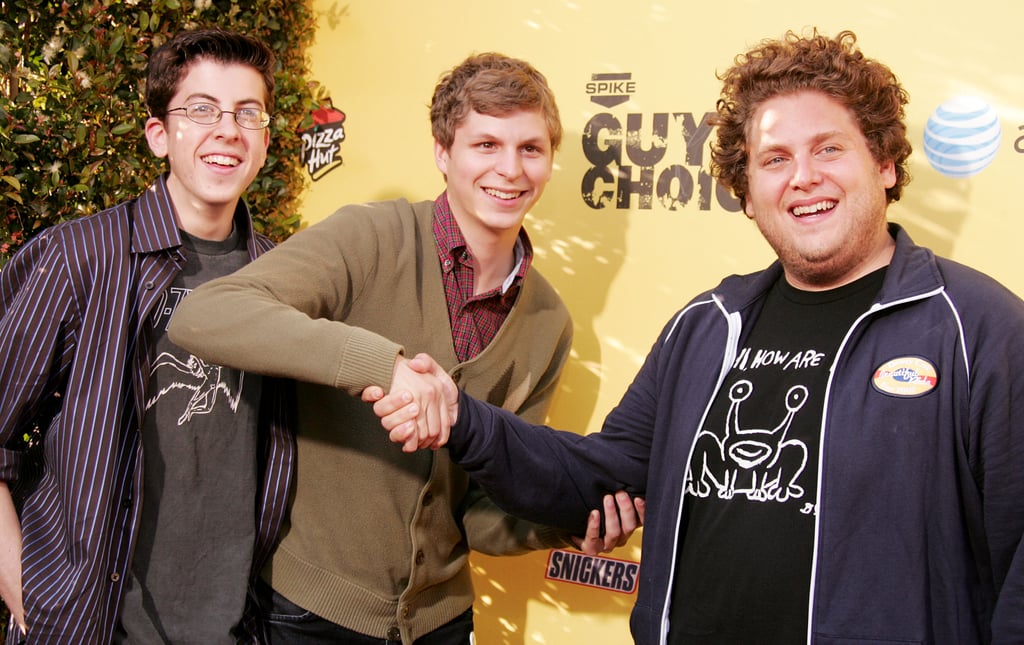 Christopher Mintz-Plasse, Michael Cera, and Jonah Hill joked around at the Guys Choice Awards in 2007.