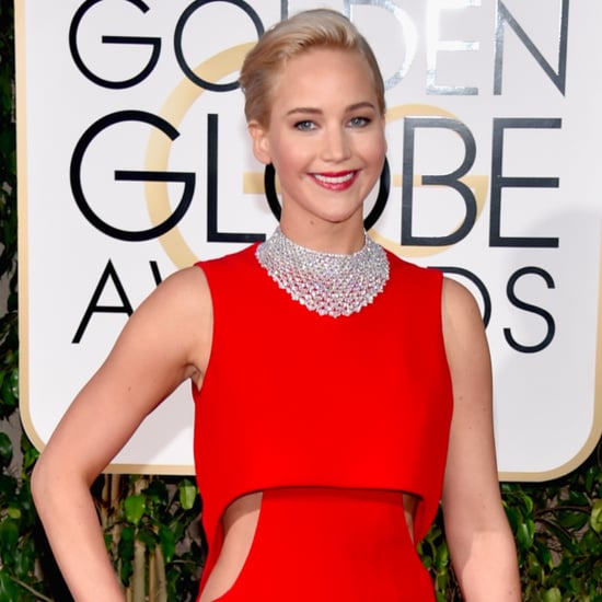 Jennifer Lawrence and Matt Damon at Golden Globes 2016