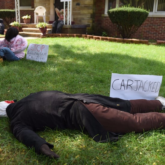 Halloween Display Based on Police Shootings