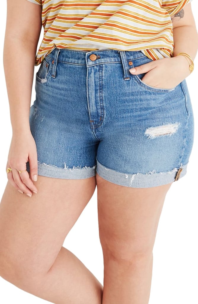 high waisted cutoff jean shorts