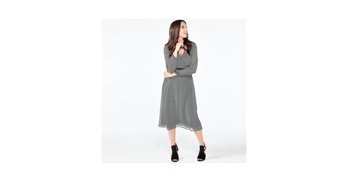 POPSUGAR at Kohl's Collection Print Smocked Midi Dress Thanksgiving