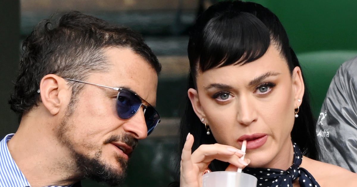 Katy Perry and Orlando Bloom Share Kisses and a Matching Color Palette