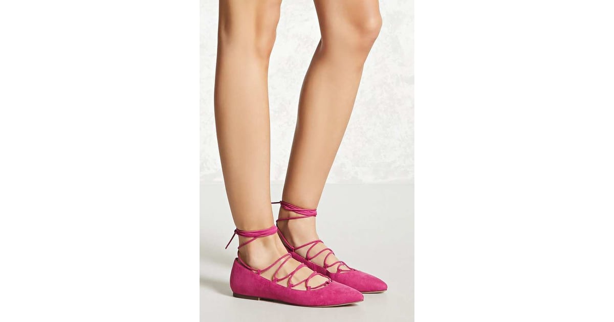 forever 21 lace up flats