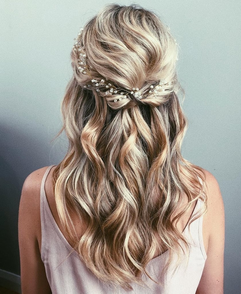 Half Up Wedding Hair Ideas POPSUGAR Beauty UK Half Up Wedding Hair Ideas POPSUGAR Beauty UK