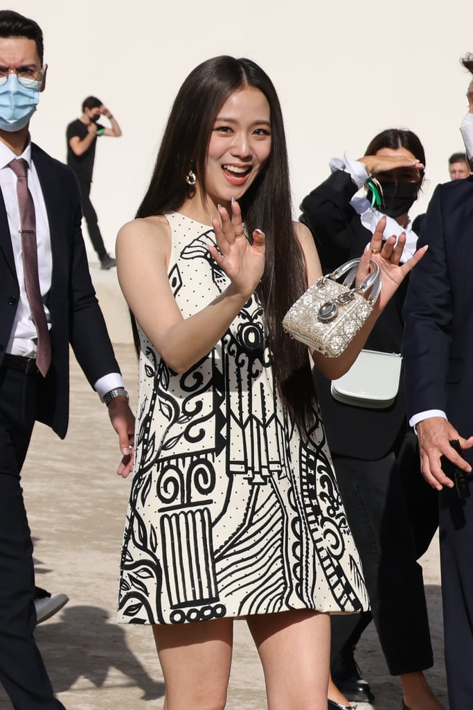 Jisoo Attending the Dior Spring/Summer 2022 Show During Paris Fashion Week