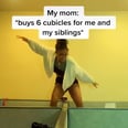 This Hilarious Mom Created a Cubicle Cluster For Her Kids in Online School, and It's So Genius