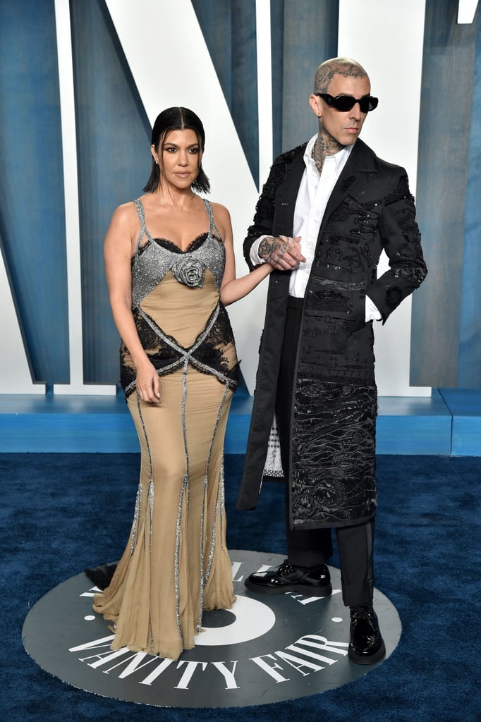 Kourtney Kardashian and Travis Barker at Vanity Fair's Oscars Afterparty