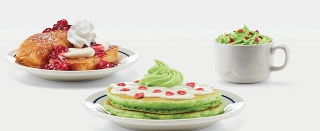 Grinch Menu at IHOP