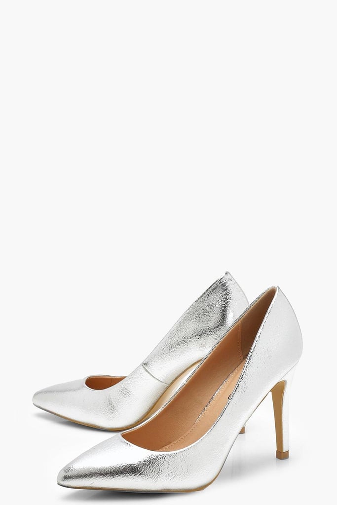 wide fit silver court shoes uk