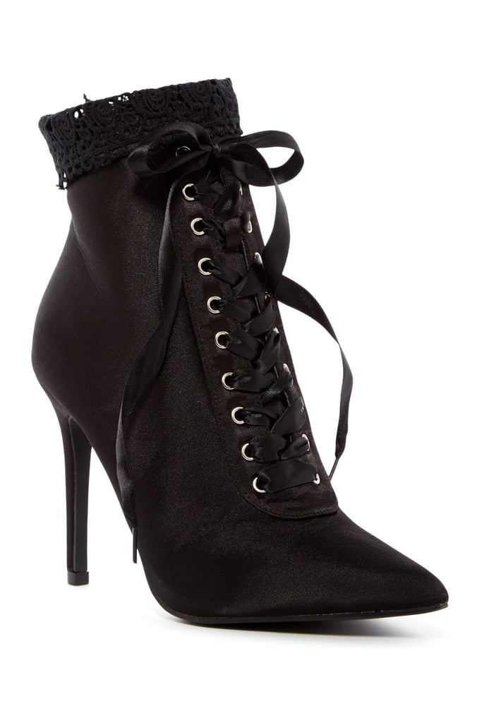 Cape Robbin Mini Lace Cuff Stiletto Boot